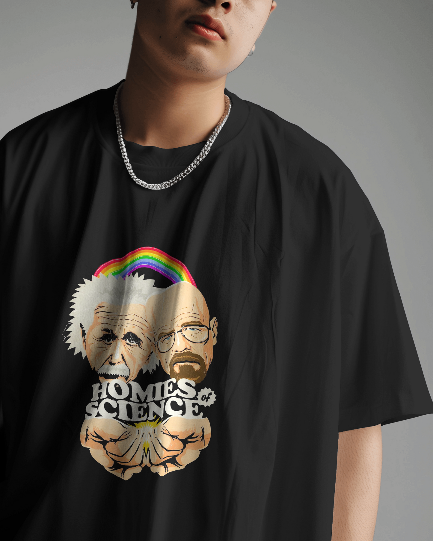 Oversized Homies of Science 100% Cotton T-Shirt| Unisex