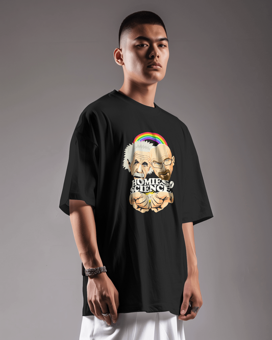 Oversized Homies of Science 100% Cotton T-Shirt| Unisex