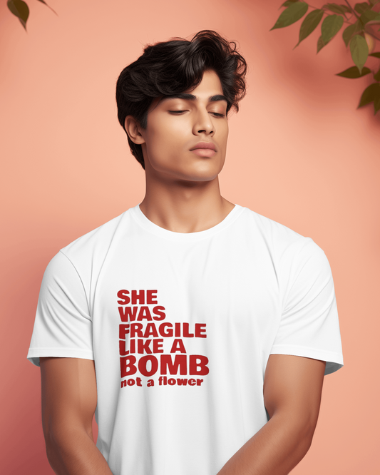 "SheWas" Basic Cotton T-shirt| Men